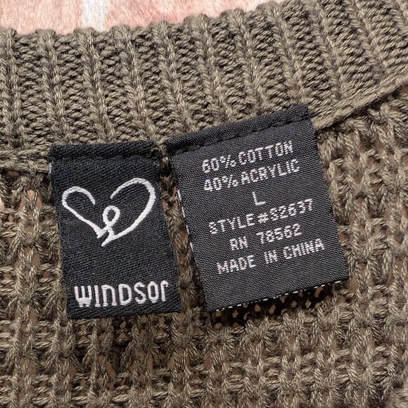 Windsor Cold Shoulder Sweater Size Large - Picture 5 of 6